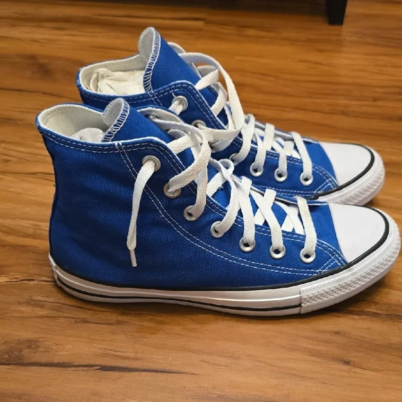 Converse Blue High-Top Sneakers - Picture 4 of 8
